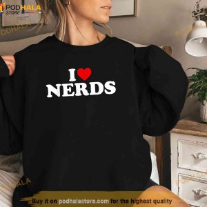 I Love Nerds Heart Shirt 3