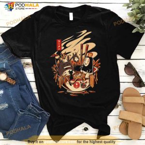 I Love Ramen Anime Characters Shirt 2