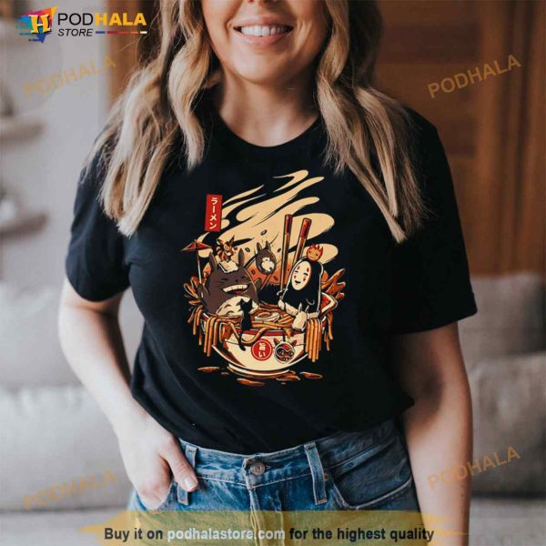 I Love Ramen Anime Characters Shirt
