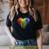 I Love You Hand Sign Rainbow Heart ASL Gay Pride LGBT Shirt
