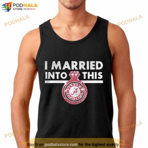 I Married Into This Alabama Crimson Tide Diamond Ring Shirt 3
