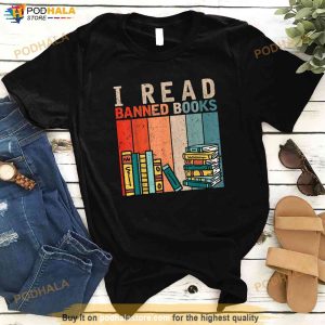 I Read Banned Books Reader Bookworm Shirt 2