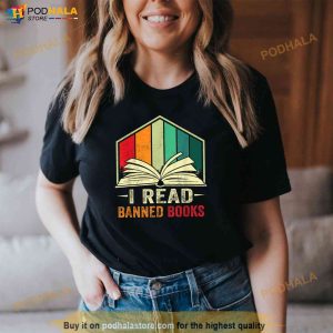 I Read Banned Books Week Librarian Freedom Reader Nerd Men Shirt 2