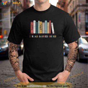 I Read Banned Books Week Librarian Reader Nerd Shirt 3