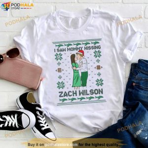 I Saw Mommy Hissing Zach Wilson Ugly Christmas Sweater