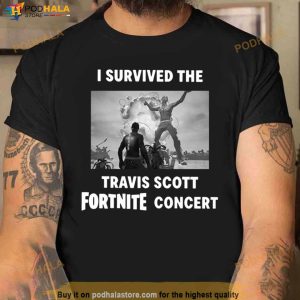 I Survived The Travis Scott Fortnite Concert Shirt 2