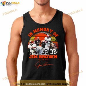 In Memory Jim Brown 18 2023 Vintage Signatures Shirt 2