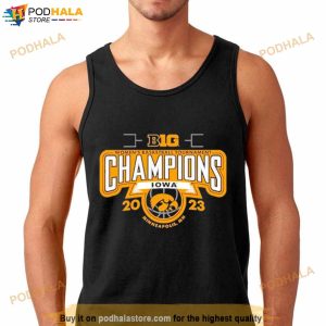 Iowa Hawkeyes 2023 Big Ten Women's Basketball Conference Tournament Champions Locker Room T Shirt 1