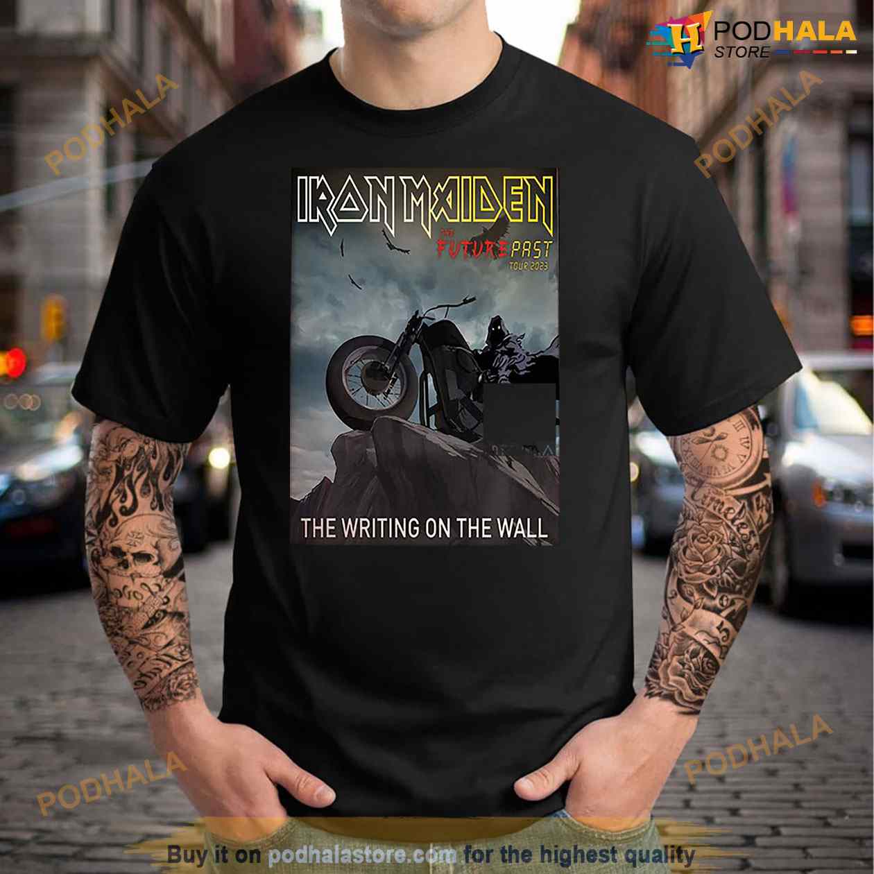 Iron Maiden The Writing On The Wall The Future Past Tour 2023 Shirt Iron Maiden The Writing On The Wall The Future Past Tour 2023 Shirt