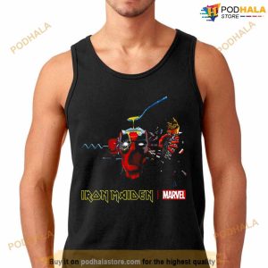 IRON MAIDEN X MARVEL CAN I PLAY WITH MADNESS DEADPOOL TEE