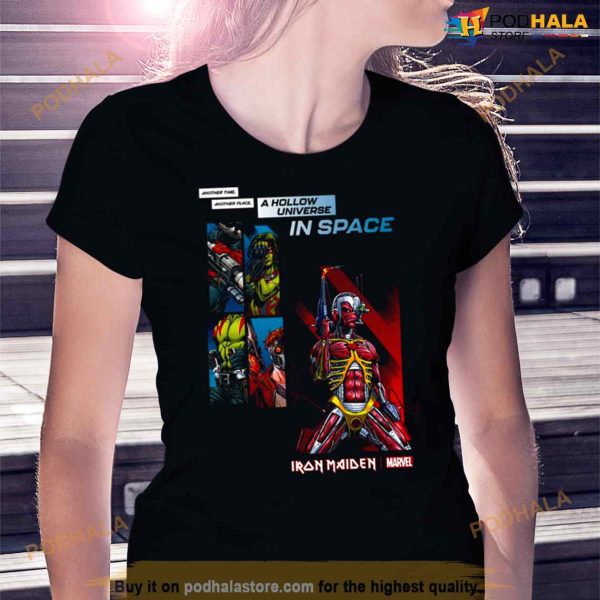 IRON MAIDEN X MARVEL SOMEWHERE IN TIME GUARDIANS OF THE GALAXY TEE