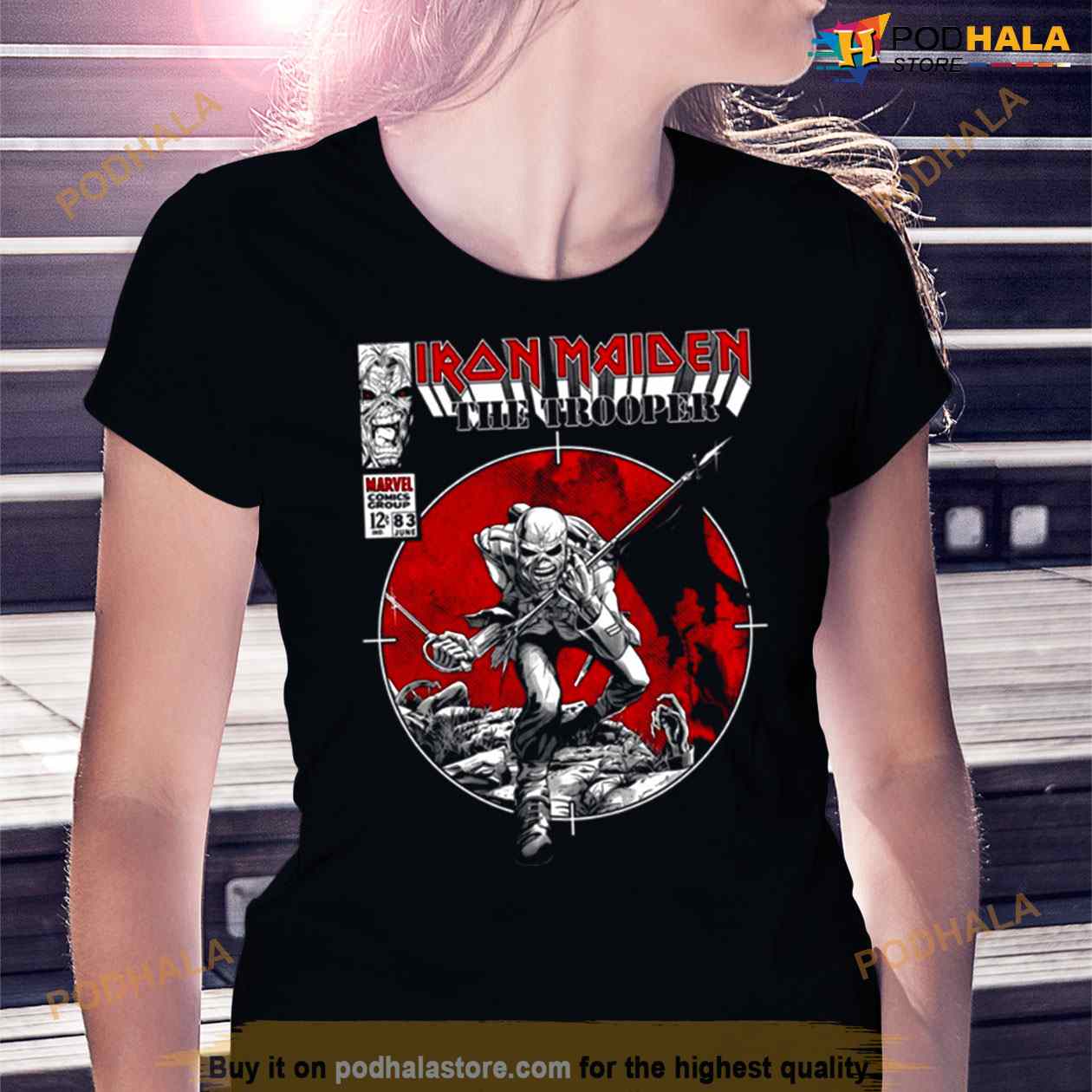 IRON MAIDEN X MARVEL TROOPER COMIC TEE IRON MAIDEN X MARVEL TROOPER COMIC TEE