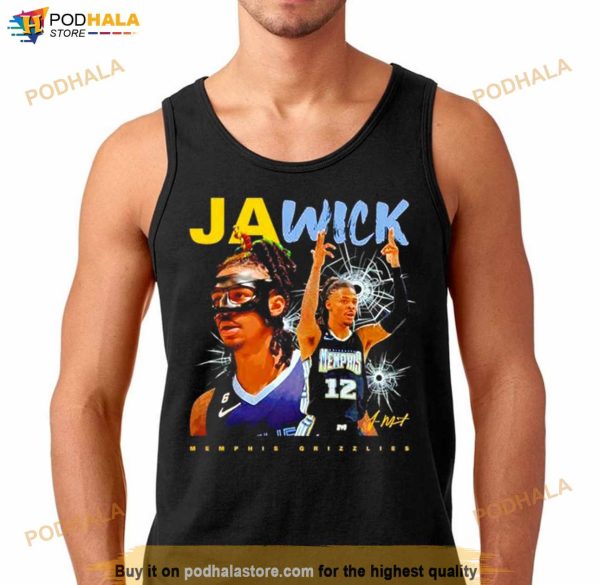 Ja Morant Memphis Grizzlies Cracked Glass Shirt