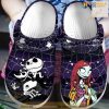 Jack And Sally Halloween Spiderweb Crocs Clog Shoes