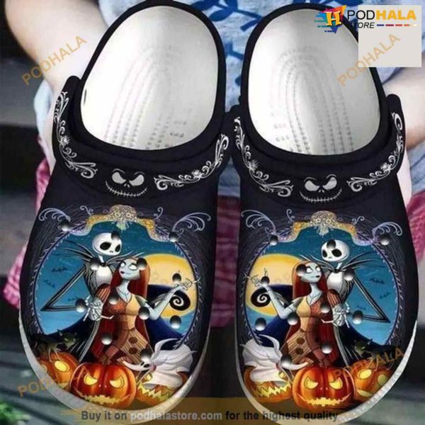 Jack Skeleton Wife In Love Nightmare Before Christmas Couples Crocs Clog Gifts For Men Women