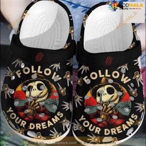 Jack Skellington Movie Clog Adult Size Crocs Clog Shoes