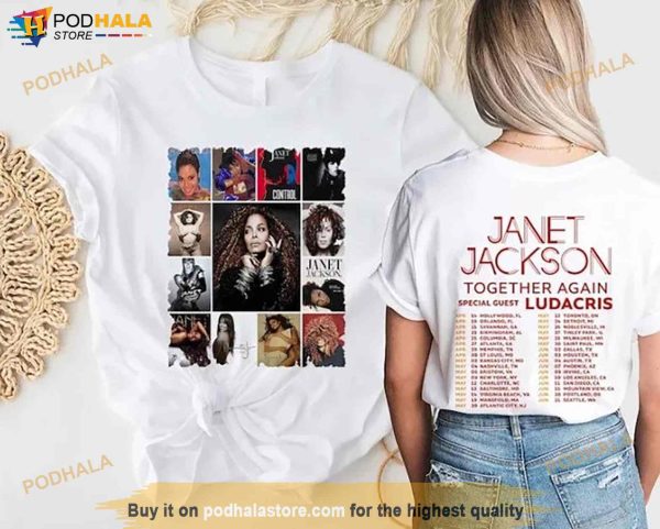Janet Jackson Together Again Tour 2023 Shirt, Country Music Tour 2023