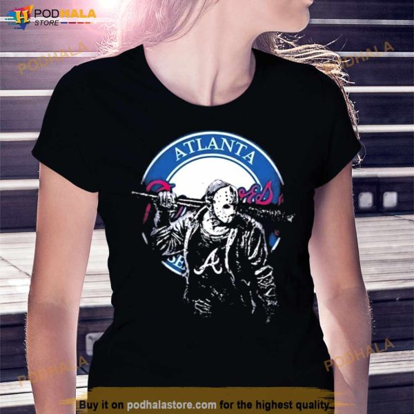 Jason Voorhees Atlanta Braves Baseball Halloween Shirt