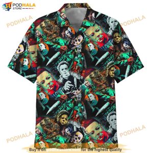 Jason Voorhees Horror Print Funny Hawaiian Shirt, Tropical Shirt For Men