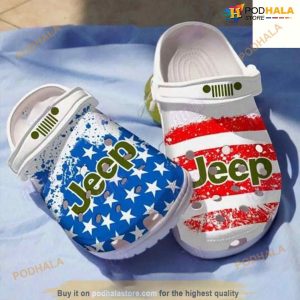 Jeep American Flag Crocs Clog Shoes For Men Women