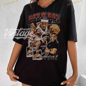Jimmy Butler Tyler Herro Bam Adebayo Kevin Love Team Basketball Shirt 2