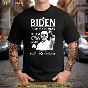 Joe Biden Irish Tour 2023 Belfast Dublin Ballina Louth Shirt