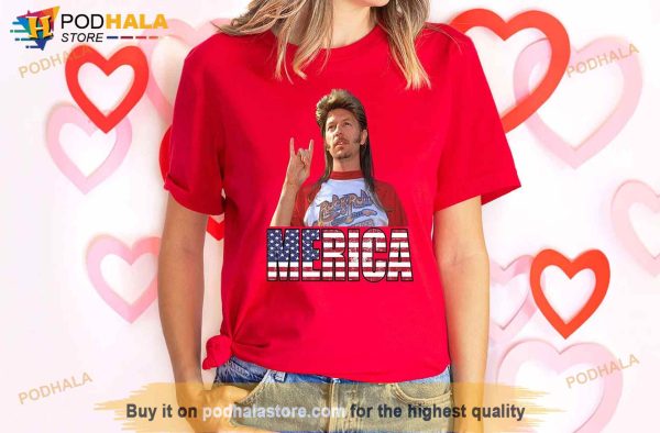 Joe Dirt Merica American Flag Shirt, Funny 4th Of July Shirt For Women Men