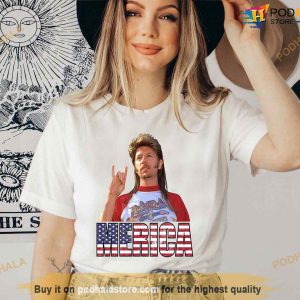 Joe Dirt Merica T-Shirt, Women 4th Of July Gift, USA Flag Shirt