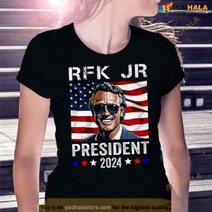 John F Kennedy For President 2024 American Flag Shirt 3