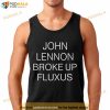 John Lennon Broke Up Fluxus Shirt