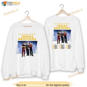 Jonas Brothers Five Albums One Night Shirt, Jonas Brothers 2023 Tour Merch