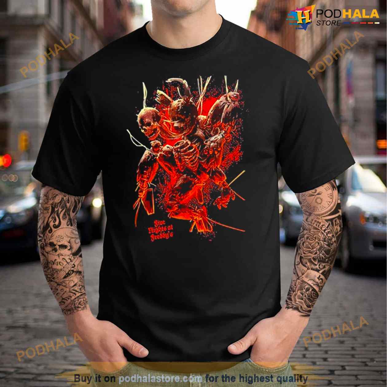 Jonnyblox Five Nights At Freddy’s Skeleton Shirt Jonnyblox Five Nights At Freddy’s Skeleton Shirt