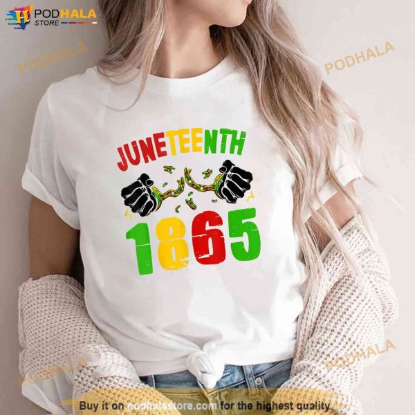 Juneteenth 19th 1865 Pride Black African American Women Men Shirt