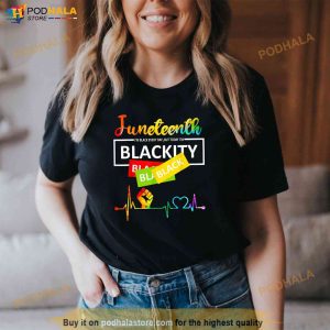 Juneteenth Blackity Heartbeat Black History African America Shirt 3