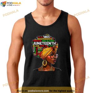 Juneteenth Celebrate 1865 Afro Black Natural Hair Women Shirt 3