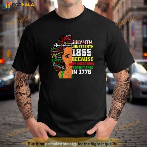 Juneteenth Celebrating Black Freedom 1865 African American Shirt 2