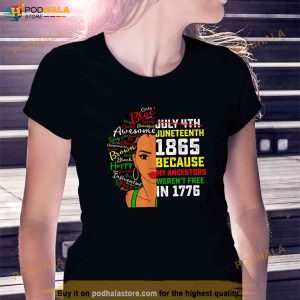 Juneteenth Celebrating Black Freedom 1865 African American Shirt 3