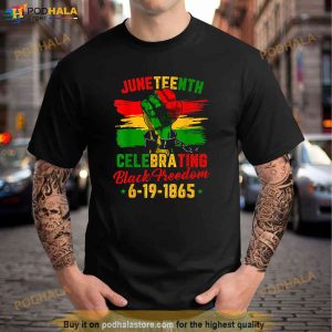 Juneteenth Celebrating Black Freedom 1865 Womens Shirt