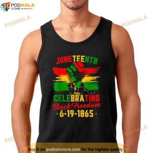 Juneteenth Celebrating Black Freedom 1865 Womens Shirt 2