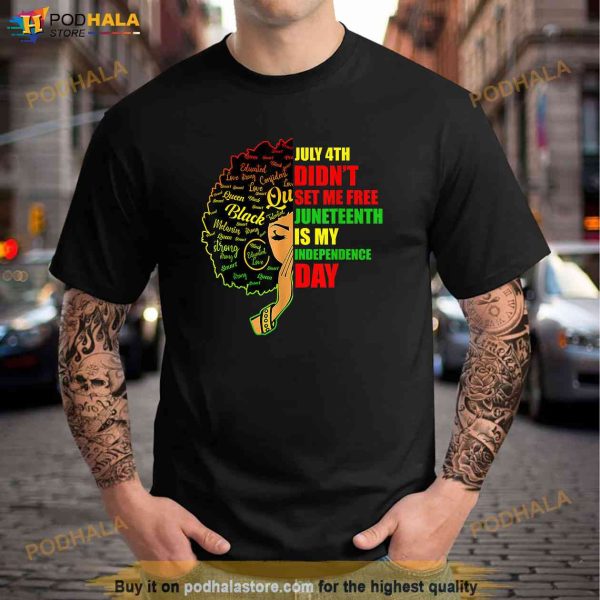 Juneteenth Is My Independence Day Queen Women Black History Shirt