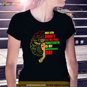 Juneteenth Is My Independence Day Queen Women Black History Shirt 3