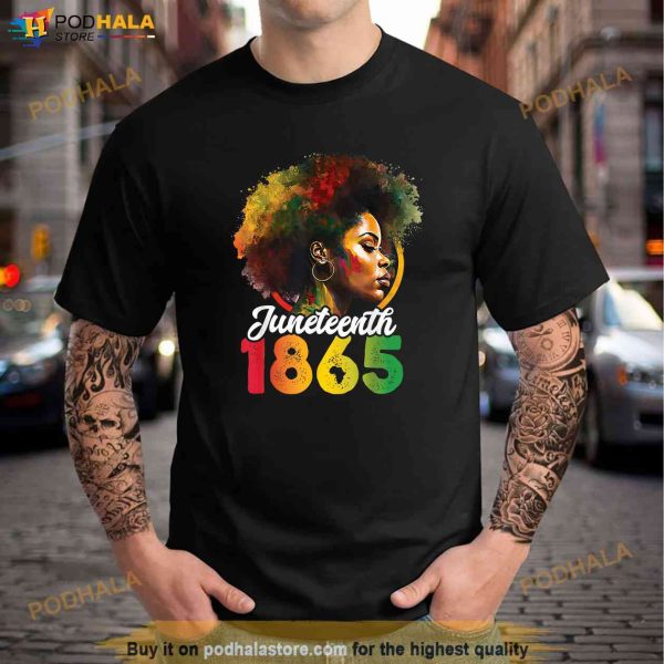 Juneteenth Is My Independence Day Shirt Womens Black Pride Shirt