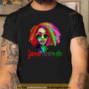 Juneteenth Tshirt Women African Black Queen Afro Dope Shirt 3