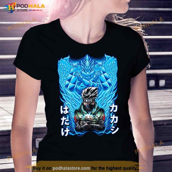 Kakashi Hatake With Susanoo Blue Art Naruto Shippuden Shirt