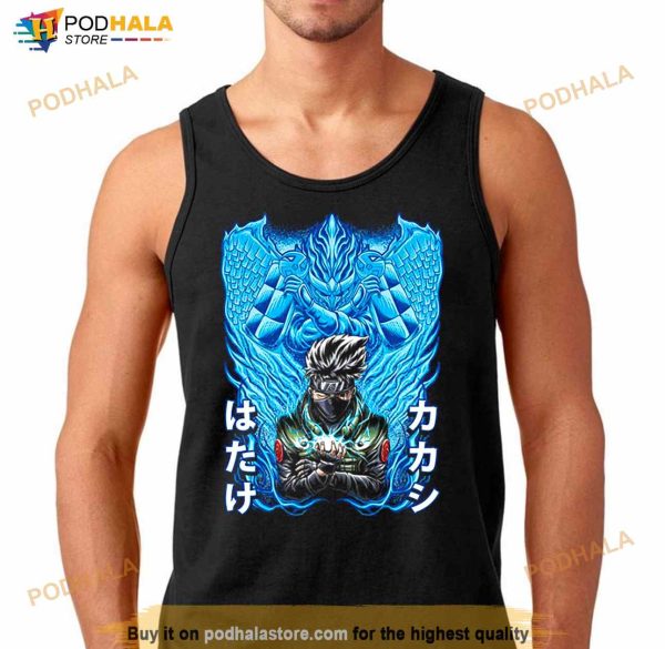 Kakashi Hatake With Susanoo Blue Art Naruto Shippuden Shirt