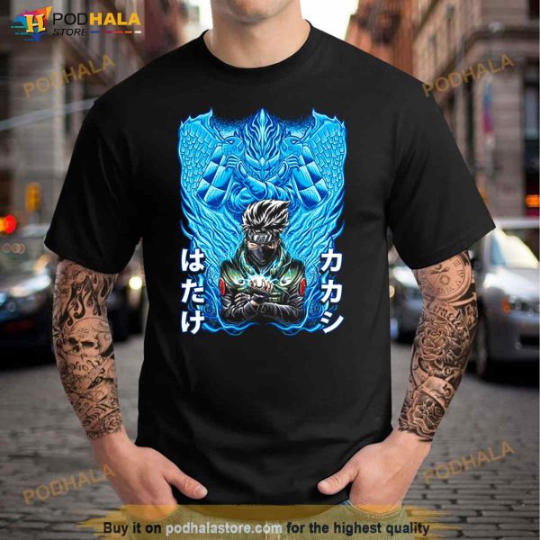 Kakashi Hatake With Susanoo Blue Art Naruto Shippuden Shirt