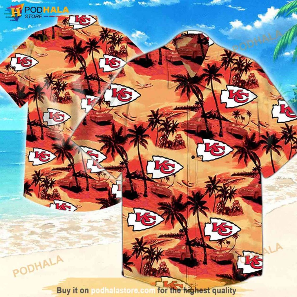 Kansas City Chiefs 3d Printed Hawaiian Shirt, Beach Baseball Style Vacation Gift