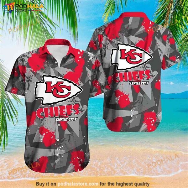 Kansas City Chiefs Logo Women’s Hawaiian Shirt, Kc Chiefs Apparel