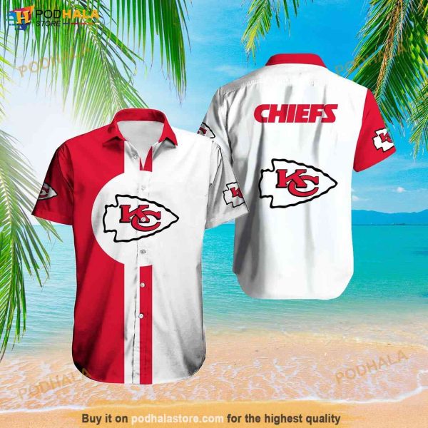 Kansas City Chiefs Men’s Short Sleeve Hawaiian Shirt, Summer Beach Vacation Gift