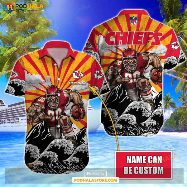Kansas City Chiefs NFL Hawaiian Shirt, Personalized Chiefs Hawaiian Shirt